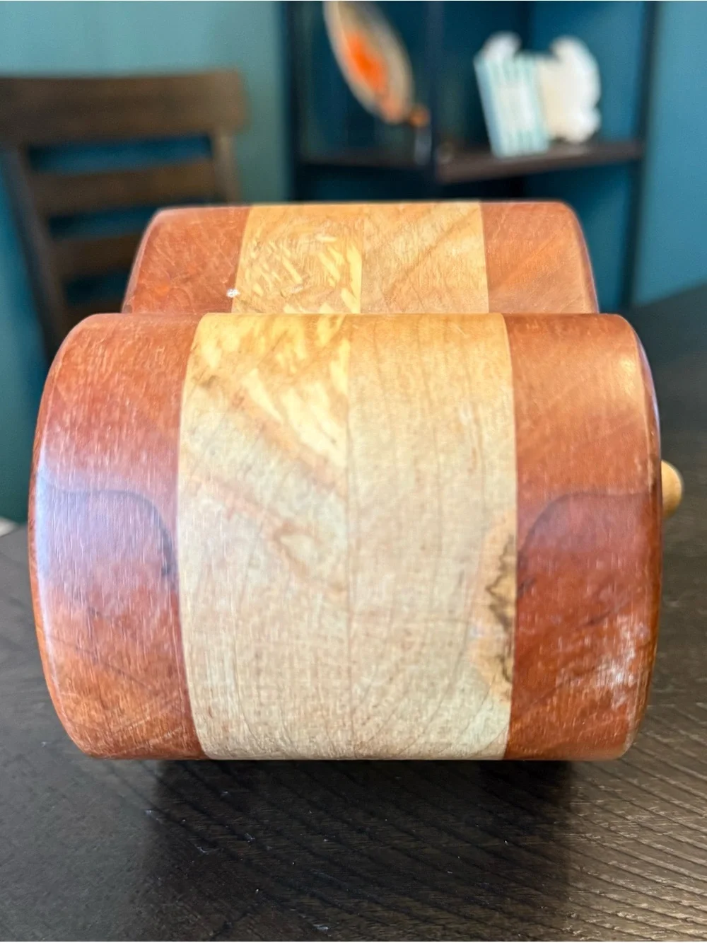 Vintage Signed William “Bill” Nash Handcrafted Heart Bandsaw Jewelry/Trinket Box
